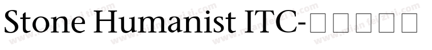 Stone Humanist ITC字体转换